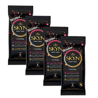 Imagem de Kit 4 Pacotes Preservativo Skyn Cocktail C/ 6 Unidades Cada