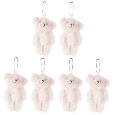 Imagem de BESTOYARD 6 Pçs Urso Boneca Animais De Pelúcia Mini Animais De Pelúcia Brinquedo Animais Traje Ursos De Pelúcia Chaveiro Ursos Boneca Chaveiro Portátil Urso De Pelúcia Decorativo Chaveiro