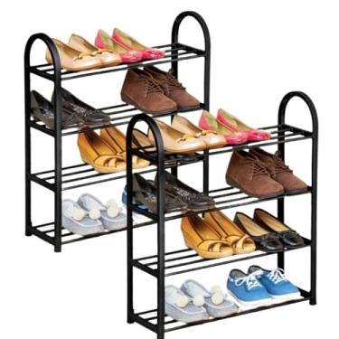 Imagem de Sapateira De 4 Andares Com Ferro Kit De 2 Organizador De Sapatos, Livros ou Brinquedos Possui 4 Andares Essa Estante Tem Um Design Moderno Serve Para Diverso Ambientes