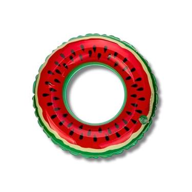 Imagem de Boia Inflável De Cintura Melancia 60cm Piscina Praia Verão Adulto Criança RW ECOM