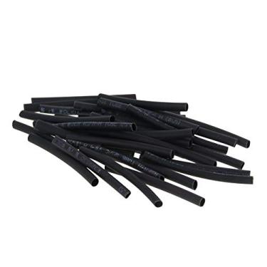 Imagem de Bettomshin 1 peça de conduíte de tubo termorretrátil PE de 3 cm de diâmetro de 2,5 m de comprimento de tubo isolado proporção de envoltório de tubo 2:1 manga de cabo elétrico para proteção de isolamento de longa duração, preto