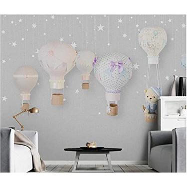 Imagem de Papel de parede 3D papel de parede de desenho animado quarto infantil parede de fundo - 208 cm (L) x 146 cm (A)