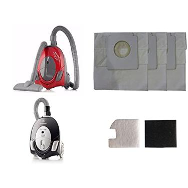 Imagem de Kit Com 3 Sacos Descartáveis Aspirador De Pó Electrolux Listo + Filtros Motor