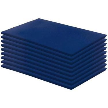 Imagem de Kit 9 Colchonetes Exerc cio 100x60x3 D28 Azul Rg Colch es