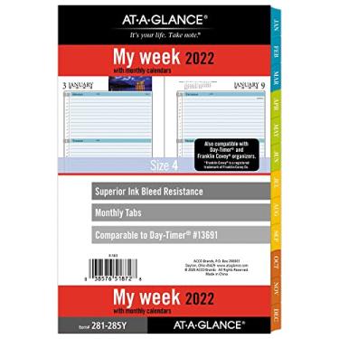 Imagem de AT-A-GLANCE Refil de agenda semanal e mensal 2022 da AT-A-GLANCE, 13493 13691 Day-Timer, 13-1/2" x 8-1/2", tamanho 4, Zenscapes (281-285Y)