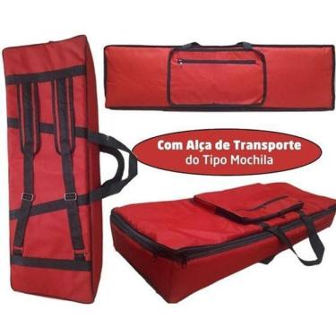 Imagem de Capa Para Teclado Nord Stage 3 88 Master Luxo Nylon Vermelho