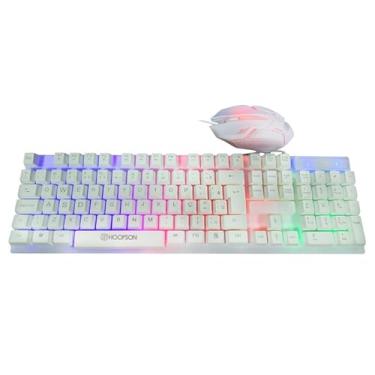 Imagem de TECLADO E MOUSE USB GAMER HOOPSON TPC-096KB BRANCO