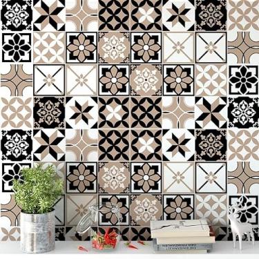 Imagem de Papel de Parede Adesivo Lavável Autocolante - Azulejo Português para Cozinha 3m x 40cm - Decoração Moderna