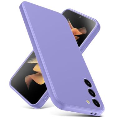 Imagem de YSLBWLE Capa para Samsung Galaxy S23, capa fina de silicone líquido, à prova de choque, capa de telefone fina para Samsung Galaxy S23, capa protetora de câmera de corpo inteiro - Clove Purple 2-sam