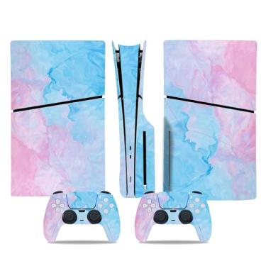 Imagem de Skins para console e controlador PS5 Slim Disc Edition, capas PS5 Slim, decalques, adesivos. (adesivo C)