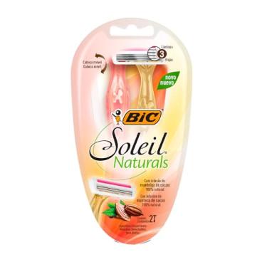 Imagem de BIC Aparelho De Depilar Soleil Naturals 3 Lâminas Com Infusão De Manteiga De Cacau Depilador 971086 - Pt 2 Um