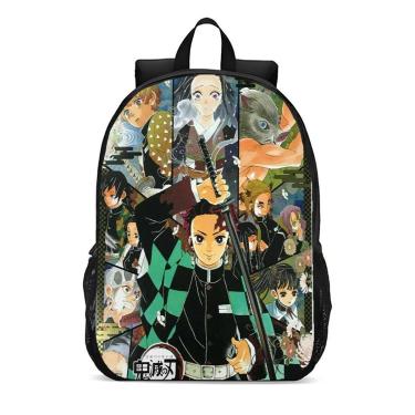 Imagem de Mochila Escolar Infanto Juvenil Anime Demon Slayer Novidades 0381-Unissex