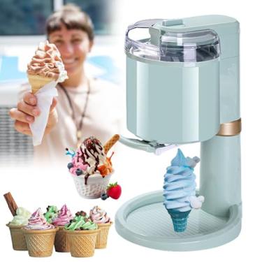 Imagem de MáQuina De Sorvete Soft Serve, 1000ml Máquina Automática Sorvete De Iogurte Caseiro DIY, Usar Basta Fazer 10 Minutos, Suficiente Para 7 a 8 Pessoas, Para Liquidificador Portátil Doméstico