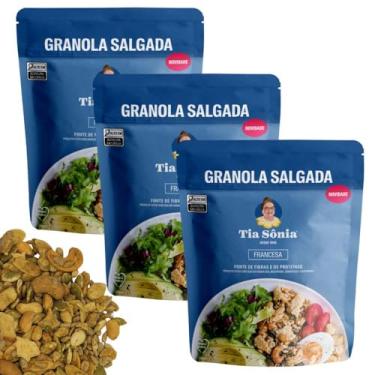 Imagem de Tia Sônia, Granola Salgada Francesa Parmesão Castanhas Kit 200g cada Tia Sônia Artesanal Sem Glúten