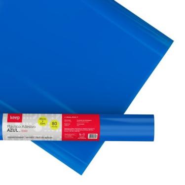 Imagem de Plástico Adesivo Azul 0.08mm PVC 45cm x 10m Keep - EI160OUT [Remanufaturado] EI160OUT