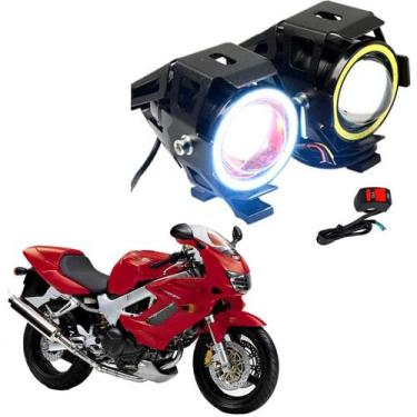 Imagem de Kit Led Farol Milha Moto Honda Super Hawk 1000 2004 2005 2006 2007 Ang
