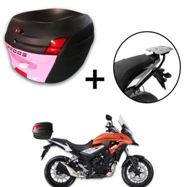 Imagem de Baú 34 litros Awa Proos com Bagageiro para CB 500X 2013-2023, Rosa