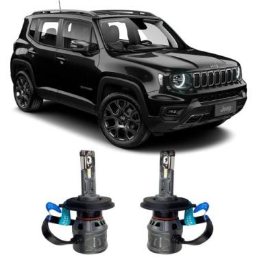 Imagem de Kit Lampadas Super LED H4 Renegade Farol Baixo Alto - SHOCKLIGHT