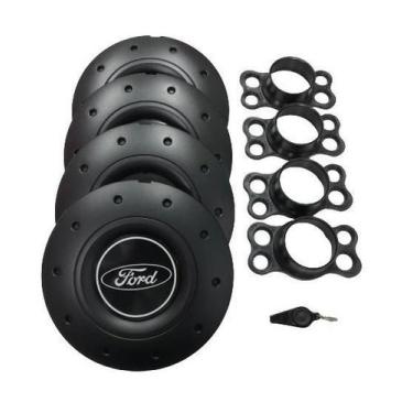 Imagem de Calotas Miollo Ford Ka Aro 15 2015/2020 Estilo Amarok Preto