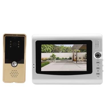 Imagem de Intercomunicação de Vídeo Com Fio, Câmera de Campainha de Vídeo de 7 Polegadas Com Monitor, Kits de Câmera HD de Interfone de Vídeo Com Fio 6 Luz Infravermelha, para Apartamento