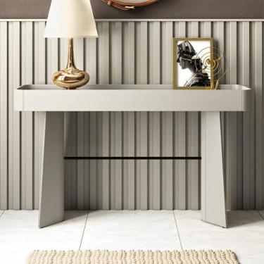 Imagem de Aparador para Sala 136cm com Travessa em Metal 100% MDF - Casa Lar Inc