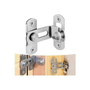 Imagem de Trava Tranca Angular 90º Graus Canto Janela Fechadura Porta - PEN TECH