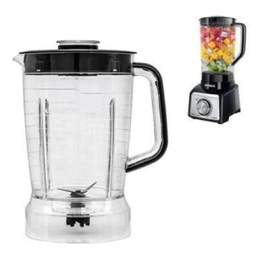 Imagem de Copo Liquidificador Mondial Turbo Inox L-1000 L-1200 Preto - Micromax 