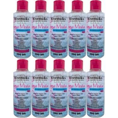 Imagem de Combo 10 Água Micelar Demaquilante C Ácido Hialurônico 200Ml - Rhenuks