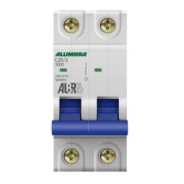 Imagem de Disjuntor Bipolar 2P 20A Curva C Albr3 Alumbra