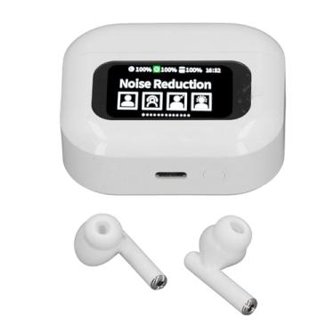 Imagem de Fones de Ouvido Sem Fio Com Estojo de Carregamento Com Tela Sensível Ao Toque, Fones de Ouvido HiFi Bluetooth 5.4, Cancelamento de Ruído, Reprodução Em 4H, Estojo de Carregamento