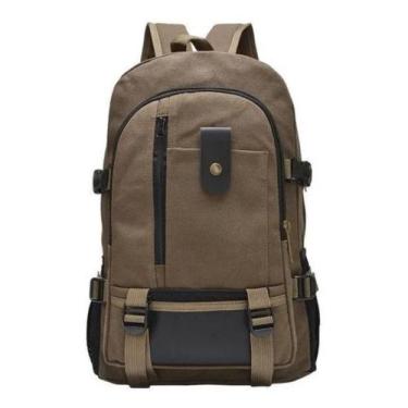 Imagem de Kit 2 Mochila de Lona Unissex Casual QL096 - Kingleen, Marrom