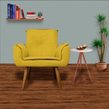 Imagem de Jogo 2 Poltronas Decorativas Para Sala Comercial Emília Plus Suede Mos