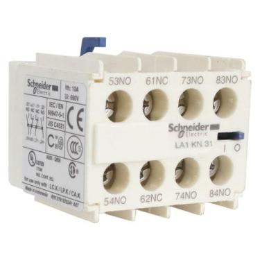 Imagem de Bloco de Contato Auxiliar Frontal LA1KN31 3NA+1NF Schneider
