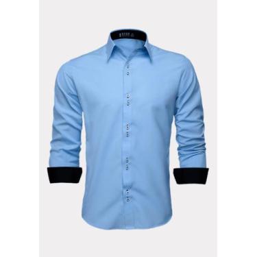 Imagem de Camisa Social Masculina Moda Maior Homens Plus Size - LORD FINESSE CAM