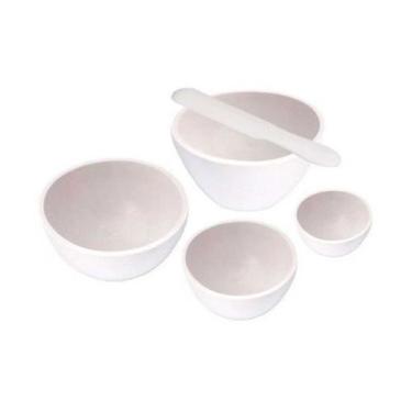 Imagem de Kit com 4 Cubetas Silicone e 1 Espátula Para Estética, Saúde - Argilas