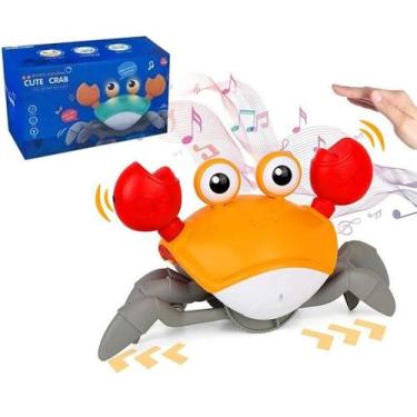 Imagem de Caranguejo Brinquedo Fujão Bebe  Luz Som Indução (Usb) - Toy King