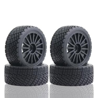Imagem de Lifehead 67mm RC On-Road Rally Car Tires and Wheels for 1/10 RC On-Road Touring Drift Car HSP Tamiya XV01 TT01 TT02B HPI Kyosho FAZER MK2 /12mm Hex