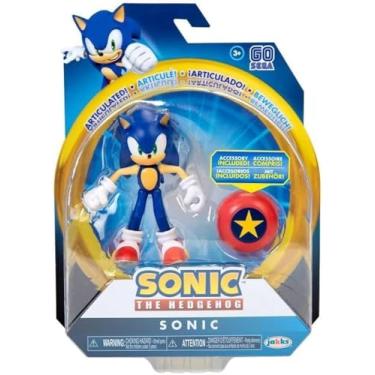 Imagem de Sonic The Hedgehog 4" Articulated Action Figure Collection (Choose Figure) (Sonic with Star Spring)