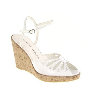 Imagem de Chinese Laundry Anabela Feminino, Branco, 7.5