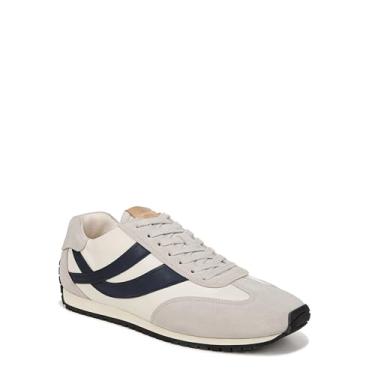 Imagem de Vince Tênis masculino Oasis Runner-m com cadarço, Leite/Horchata/Azul Spruce, 44