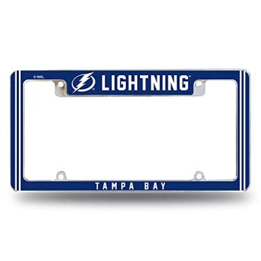 Imagem de Rico Industries NHL Tampa Bay Lightning Classic 30,48 cm x 15,24 cm Moldura de placa automotiva para carro/caminhão/SUV
