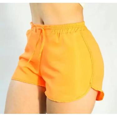 Imagem de Shorts Feminino Praia Tactel Adulto Plus Size Liso Ex Grande - COWGIRL