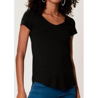 Imagem de Blusa Mullet Malwee 1000037400 Feminina Decote V Viscose T. P/XGG, G, 