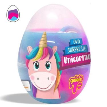 Imagem de Ovo surpresa unicornio 98g doce brinquedo, Roxo, UN