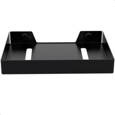 Imagem de Porta Sabonete Saboneteira Inox Parede Banheiro Preto MAX - STEELDECOR