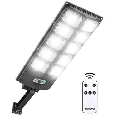 Imagem de Holofote Solar Refletor Poste 500w Luminaria Autonoma Controle remoto 