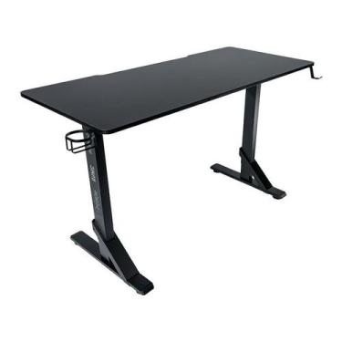 Imagem de Mesa Gamer Mancer Runic, Com Regulagem de Altura, 136cm, Preto, MCR-RN