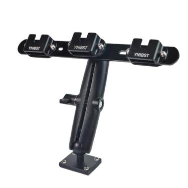 Imagem de YNIBST Microfone de mão para alto-falante CB rádio microfone suporte para walkie talkie para carro com base de broca, para Motorola Midland Anytone BaoFeng Kenwood Yaesu HT