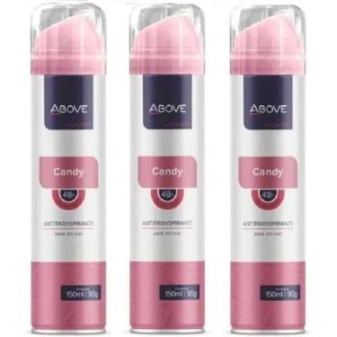 Imagem de Kit 3 unidades Antitranspirante Above Women Candy 150m