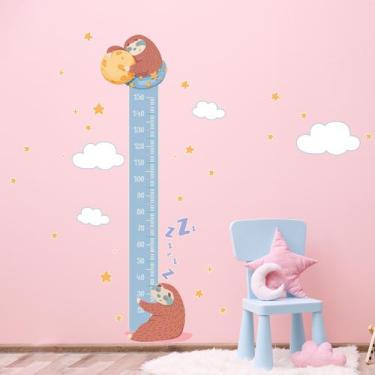 Imagem de Adesivo de Parede Régua Crescimento Bicho Preguiça p/ Quarto - Quartin
